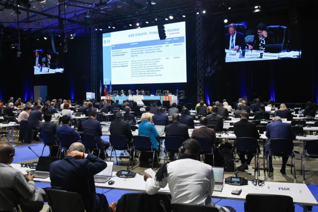 View of the room during the morning plenary 