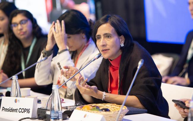 Minister of Environment and Sustainable Development of Colombia, H.E. María Susana Muhamad González - Synergies between biodiversity and climate change- 30 Oct 2024