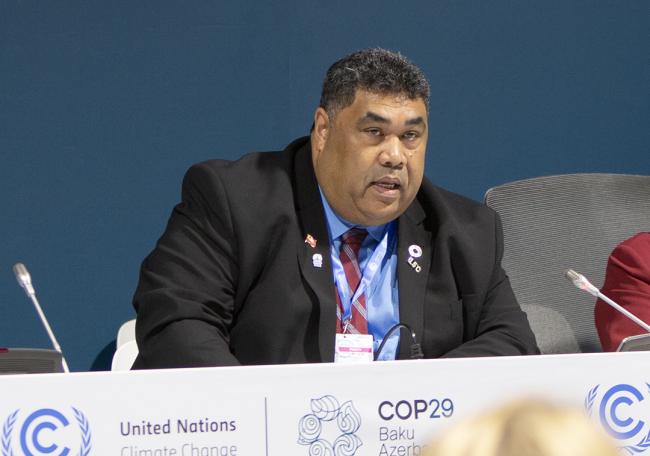 Tiofilusi Tiueti, Minister of Finance, Tonga - Making Climate Finance Work for Climate Action- 12 Nov2024