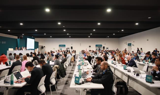 View of the room during the informal consultations on cooperative approaches referred to in Article 6.2 of the Paris Agreement