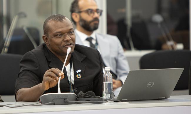 Abdul Sannoh, SGP National Coordinator, SGP Sierra Leon - Locally led landscape management - GEF SGP - UNCCD COP16 - 7Dec2024