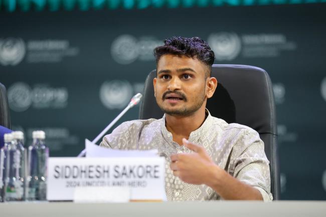 Siddhesh Sakore, 2024 UNCCD Land Hero 