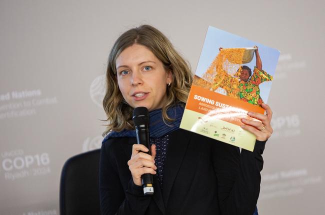 Stephanie Katsir, Advisor Knowledge Management & Knowledge Continuity, Deutsche Gesellschaft für Internationale Zusammenarbeit (GIZ) - Sustainable Land Management and Agroecology - GIZ - UNCCD-COP16- 5Dec2024